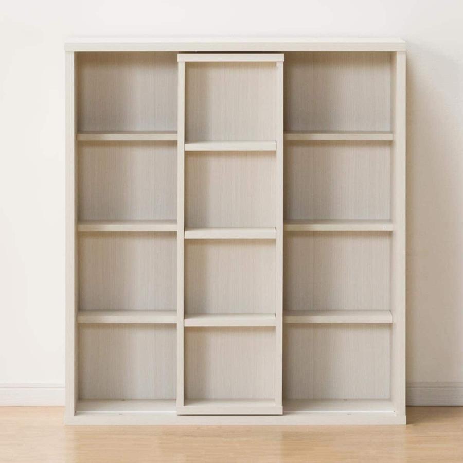 ニトリ（NITORI） スライド本棚(テイルI 80WW） 書棚 ラック シェルフ