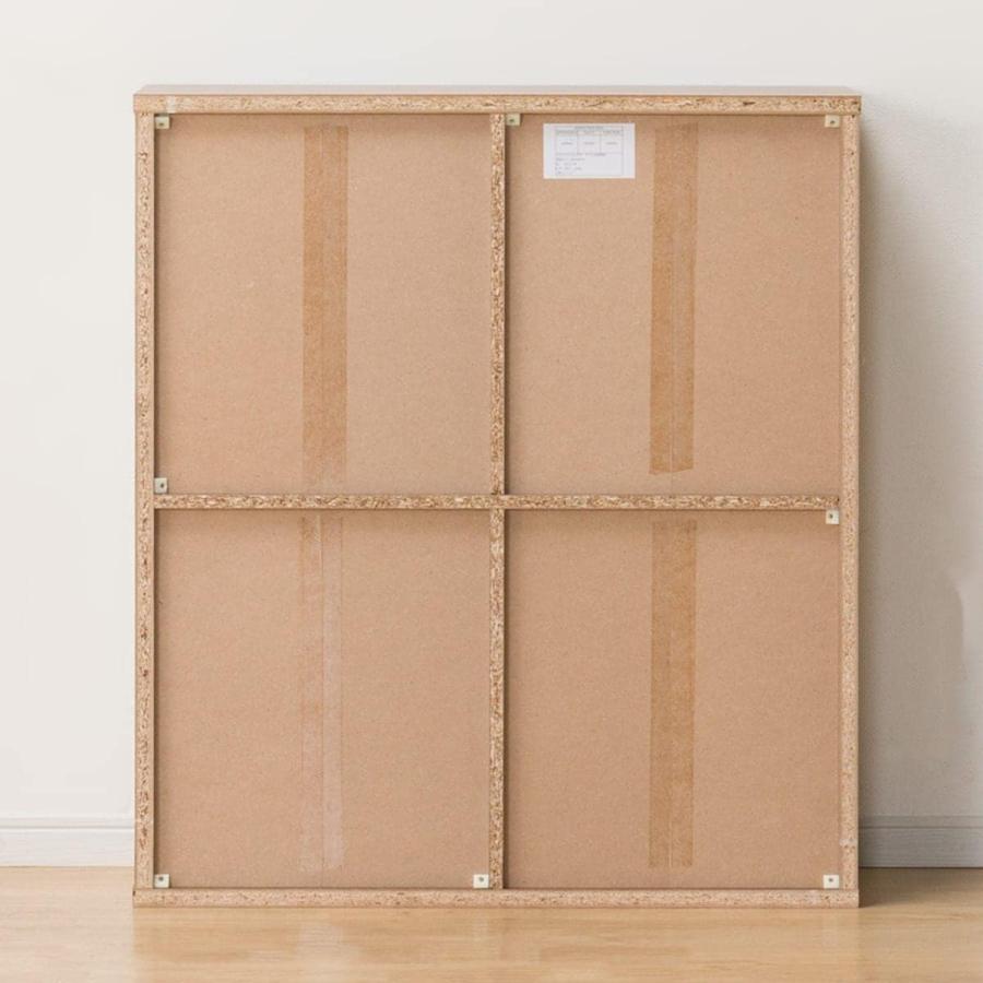 ニトリ スライド本棚(テイルI 80MBR） 書棚 ラック シェルフ