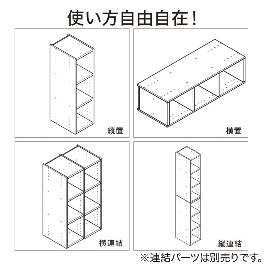 ニトリ（NITORI） 連結できるカラーボックス Nカラボ スリム 4段