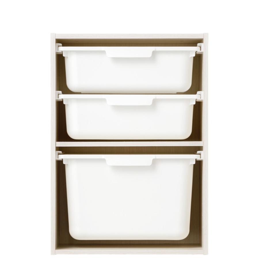 【新品・2セット】 ニトリ カラボ 多段 カラーボックス ホワイトウォッシュ Amazon｜ニトリ(NITORI) カラーボックス Nカラボ ワイドA4-3段