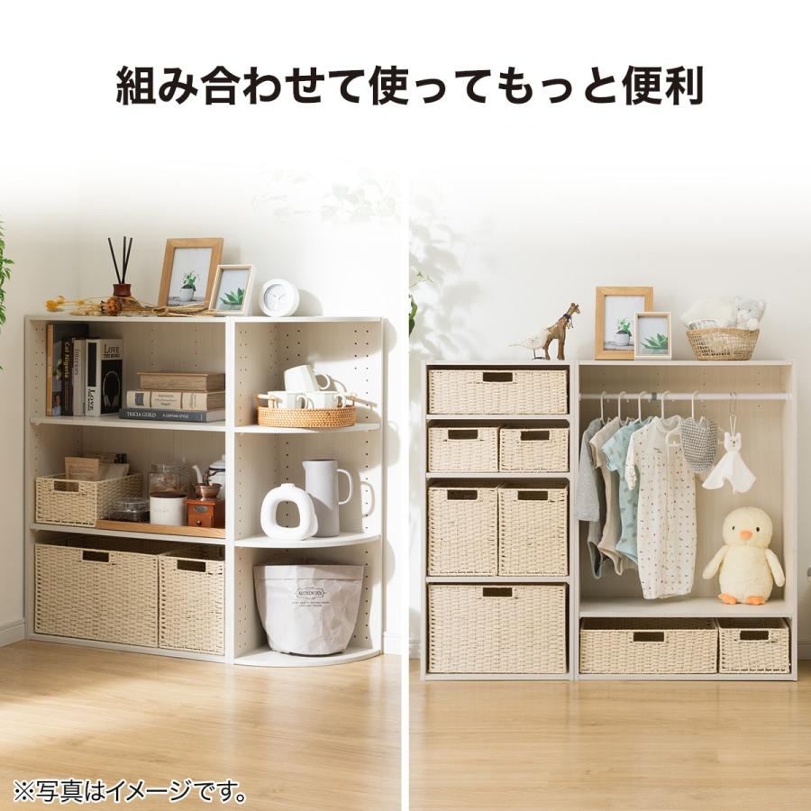 ニトリ（NITORI） 連結できるNカラボ ワイド 3段(ライトブラウン
