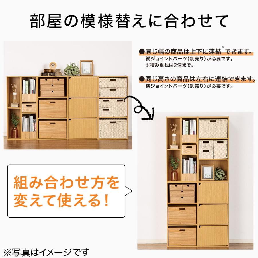 ニトリ 連結できるカラーボックス Nカラボ 扉付き 2段(ライト ニトリ 連結できるカラーボックス Nカラボ 扉付き 2段(ライト