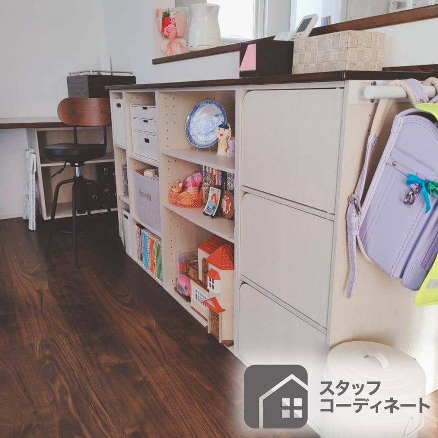 ニトリ（NITORI） 連結できるNカラボ スリム 2段(ミドルブラウン