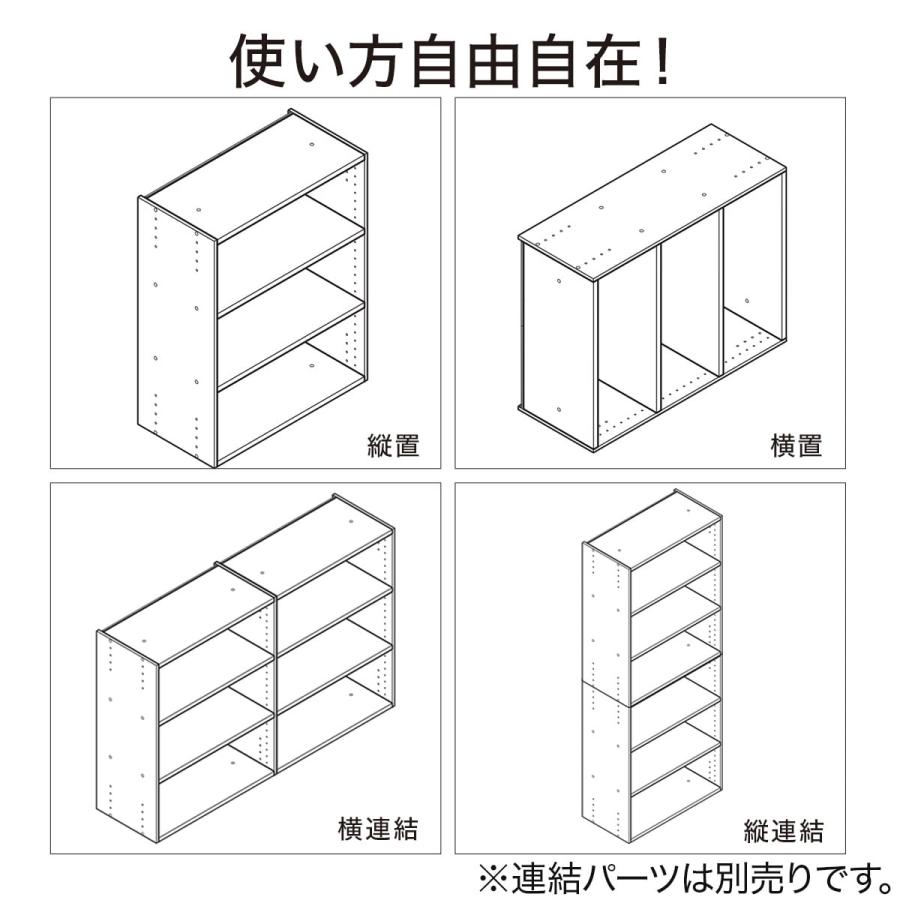 ニトリ（NITORI） ネット限定色 連結できるNカラボ ワイド 3段