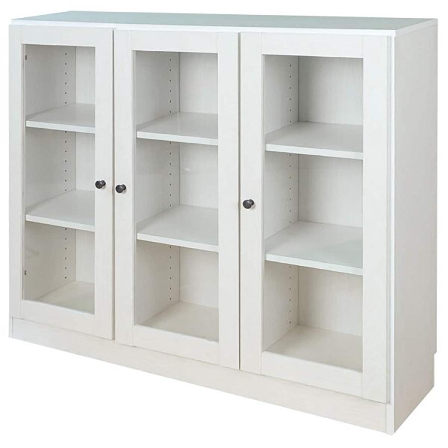 本棚セット サラwh ガラス扉3 ニトリ 玄関先迄納品 1年保証 444 ニトリ Yahoo 店 通販 Yahoo ショッピング