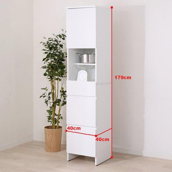 ニトリ 隙間収納(フィルN1840 WH) 幅40×奥行40×高さ179cm ニトリ 隙間収納(フィルN1840 WH) 幅40×奥行40×高さ179cm