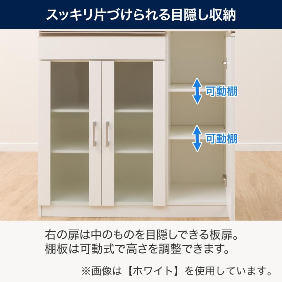 ニトリ 幅90 キャビネット(フォルムN SK9090D WH) 食器棚 ニトリ 幅90 キャビネット(フォルムN SK9090D WH) 食器棚