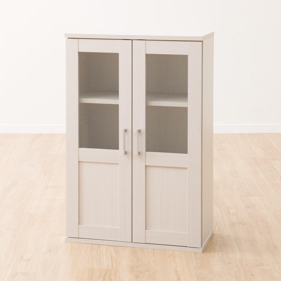 ニトリ（NITORI） 幅60cm キャビネット(マーレ9060 WW) 食器棚 レンジ