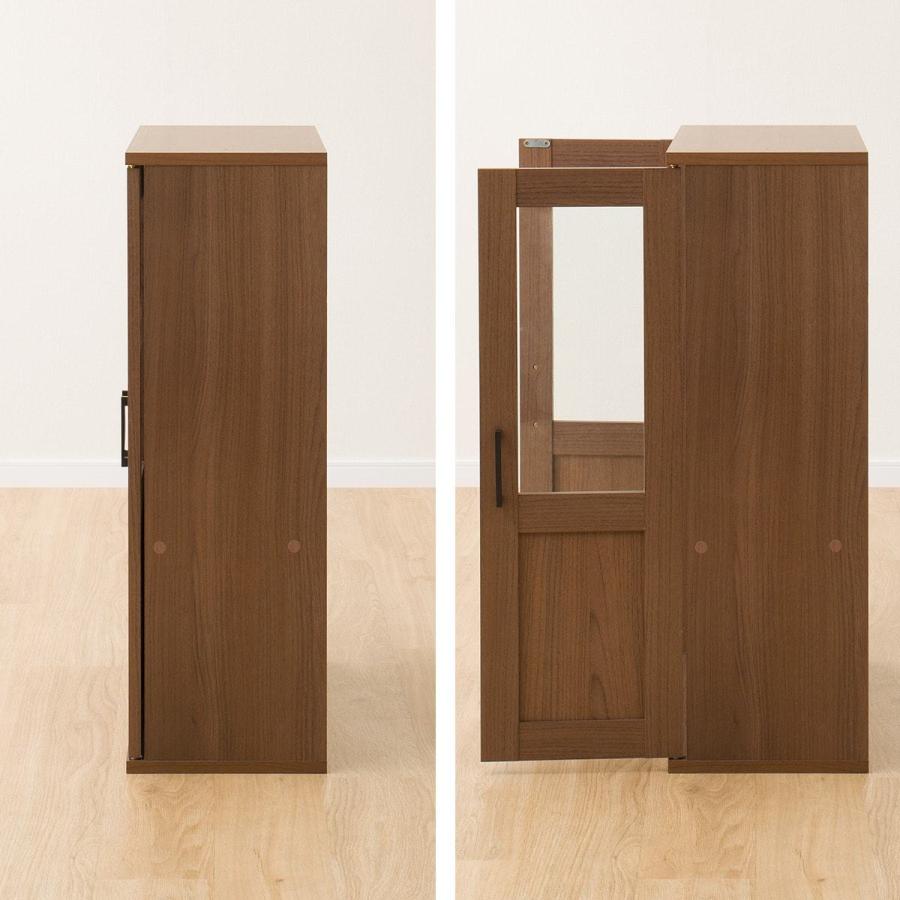 ニトリ 幅60cm キャビネット(マーレ9060 MBR) 食器棚 レンジ台