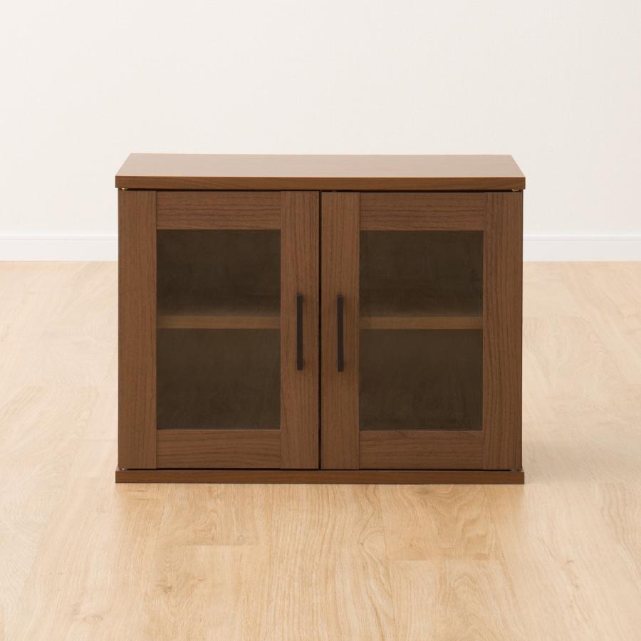 ニトリ（NITORI） 幅60cm キャビネット(マーレ4560 MBR) 食器棚 レンジ