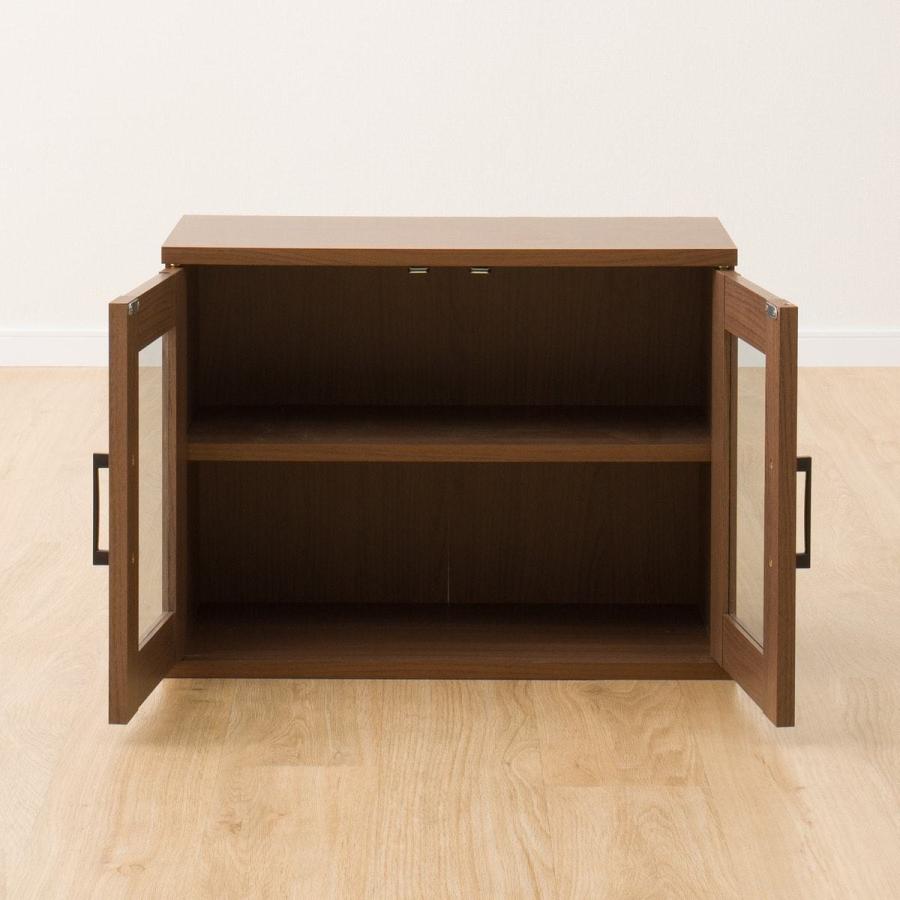 ニトリ（NITORI） 幅60cm キャビネット(マーレ4560 MBR) 食器棚 レンジ