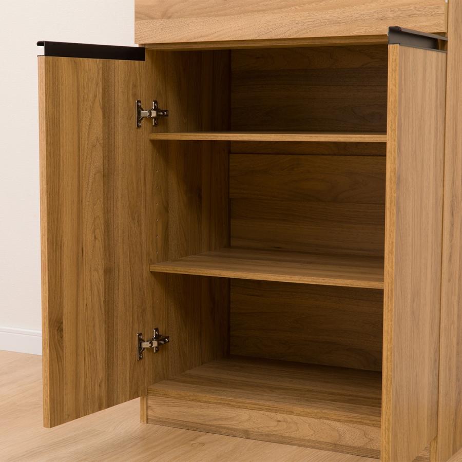 ニトリ 幅60cm 食器棚(フォルムN SK1860 LBR) キッチンボード