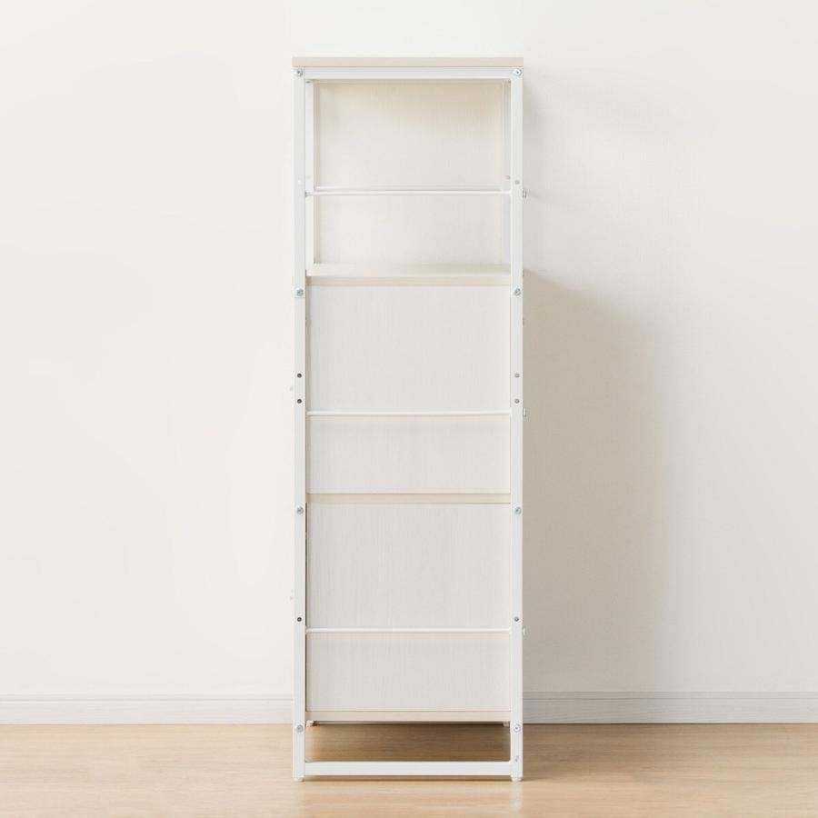 ニトリ シェルフ ファルセット(シェルフ1259 WH/ガラスキャビネット36