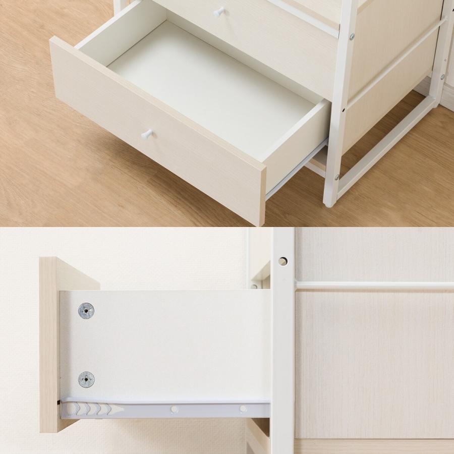 ニトリ（NITORI） 組み合わせシェルフ ガラスキャビネット + 引出し