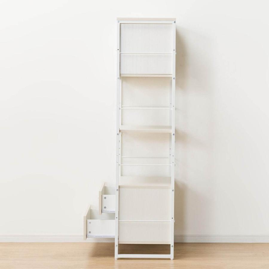 ヴィンテージ ウィッカー シェルフ キャビネット アイボリー ヴィンテージテイストの樹脂製ロッカー型ペグキャビネット(GR