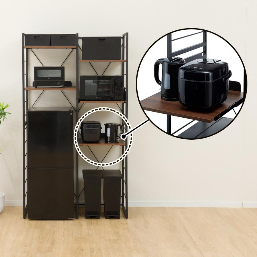 ニトリ（NITORI） 家電ラック (TA001 107 BK) ニトリ期間限定：4/6迄