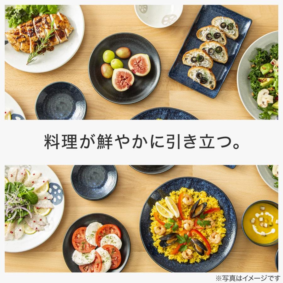 ニトリ（NITORI） 超軽量オーバルカレー皿 カル：エクレ(窯変紺