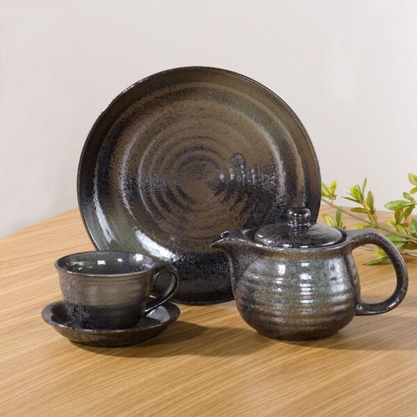 ニトリ（NITORI） 23cm皿 緑吹天目(MT-58) : ニトリ Yahoo!店 - 通販