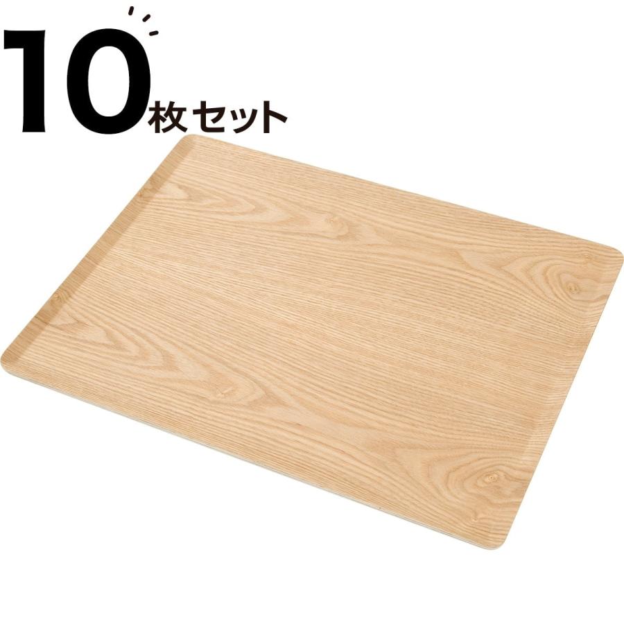 ニトリ 薄型 すべりにくい木製トレー(L ナチュラル)10枚セット ニトリ 薄型 すべりにくい木製トレー(L ナチュラル)10枚セット