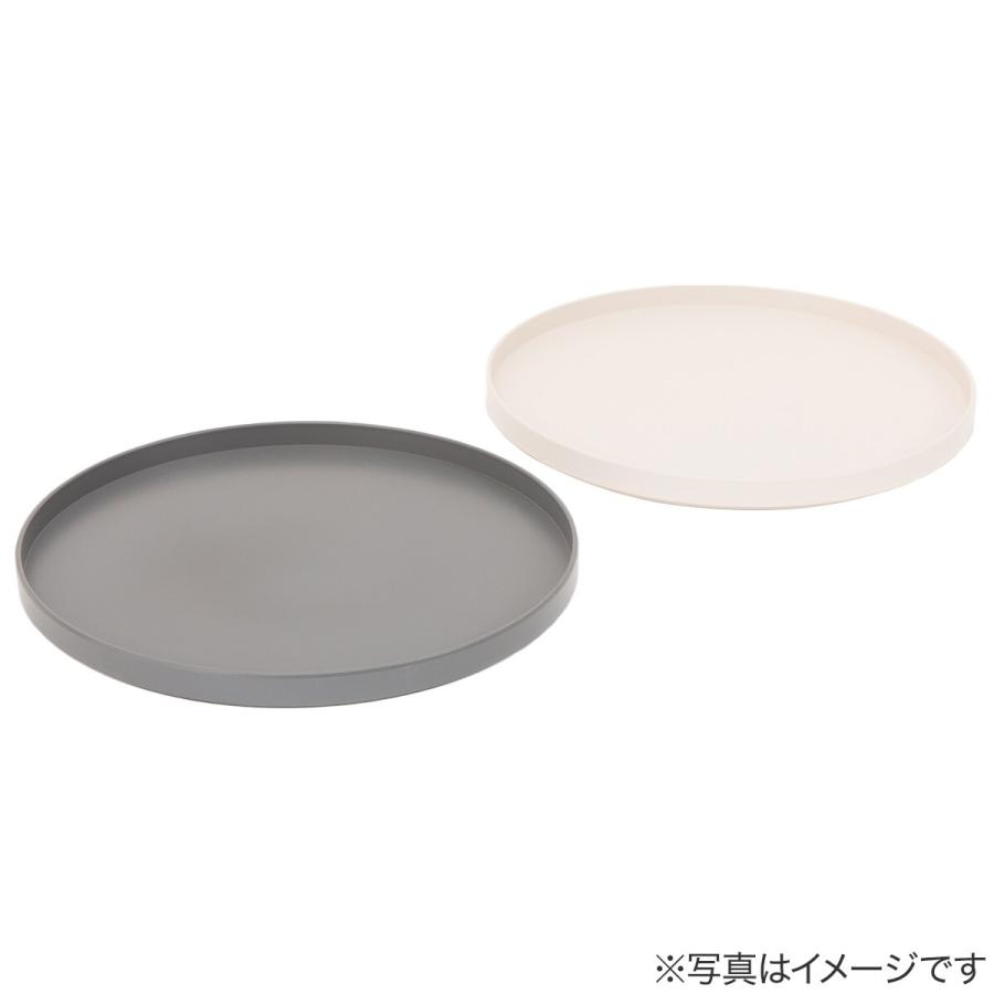 ニトリ（NITORI） レンジ対応ラウンドトレー(24cm グレー) : ニトリ