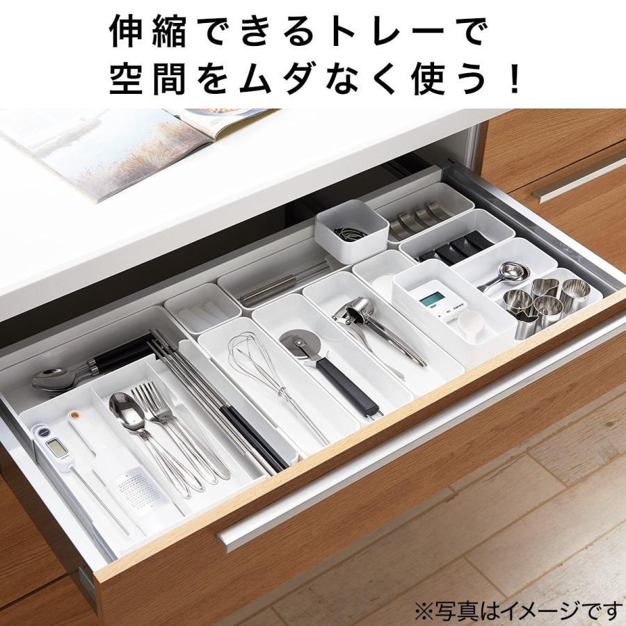 縦横伸縮整理トレー Nブラン(ホワイト) ニトリ 『玄関先迄納品』 『1年保証』|nitori-net|08