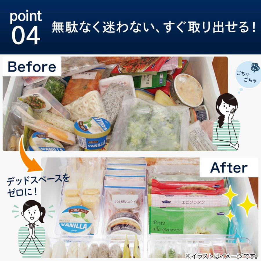 ニトリ（NITORI） 見やすく仕分けてすっきり整理 野菜・冷凍庫トレー(S