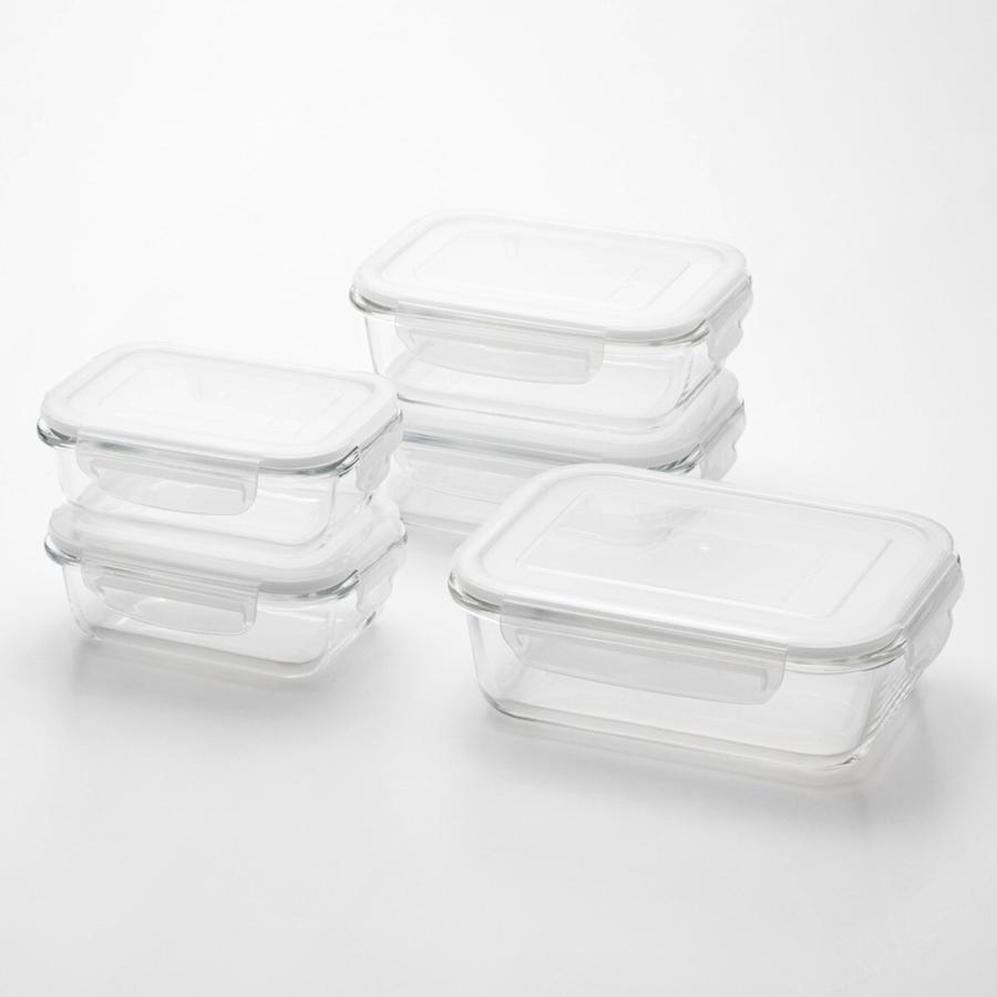 ニトリ（NITORI） 耐熱ガラス保存容器5点セット 長方形 : ニトリ Yahoo