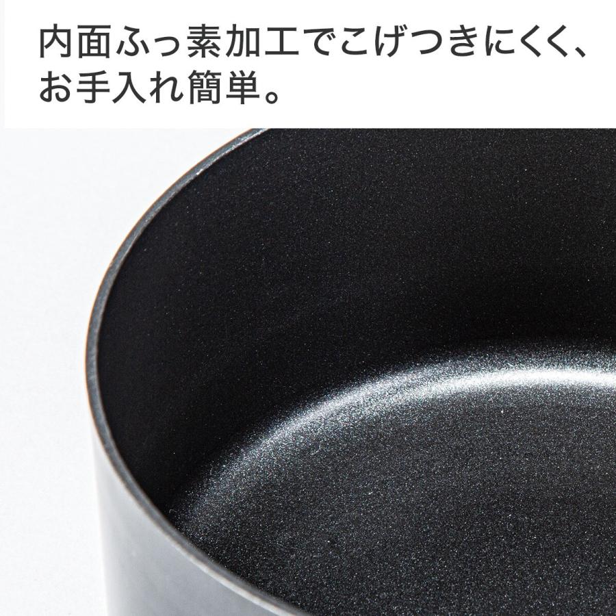 ニトリ（NITORI） IH・ガス火 ソフトグリップ両手半寸胴鍋(24cm Days