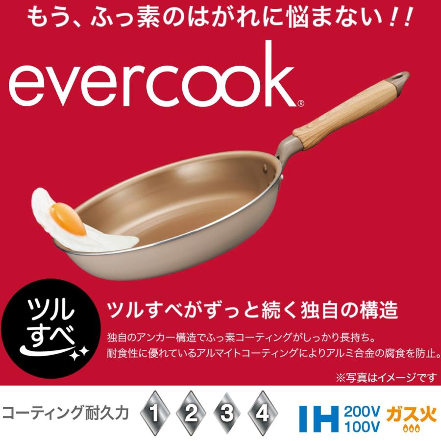 IH・ガス火 フライパン(28cm evercook) ニトリ｜nitori-net｜02