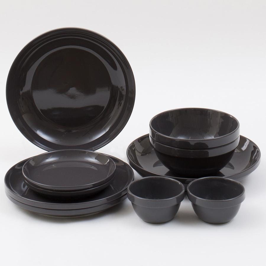 ニトリ 綺麗にスタッキングできるお皿 DAY Valueシリーズ ダークグレー