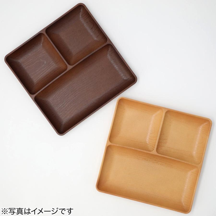 ニトリ（NITORI） 乾きやすい木製風 撥水角型ランチプレート(24cm