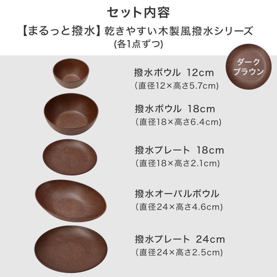 ニトリ（NITORI） 乾きやすい木製風 撥水シリーズ ダークブラウン色 5