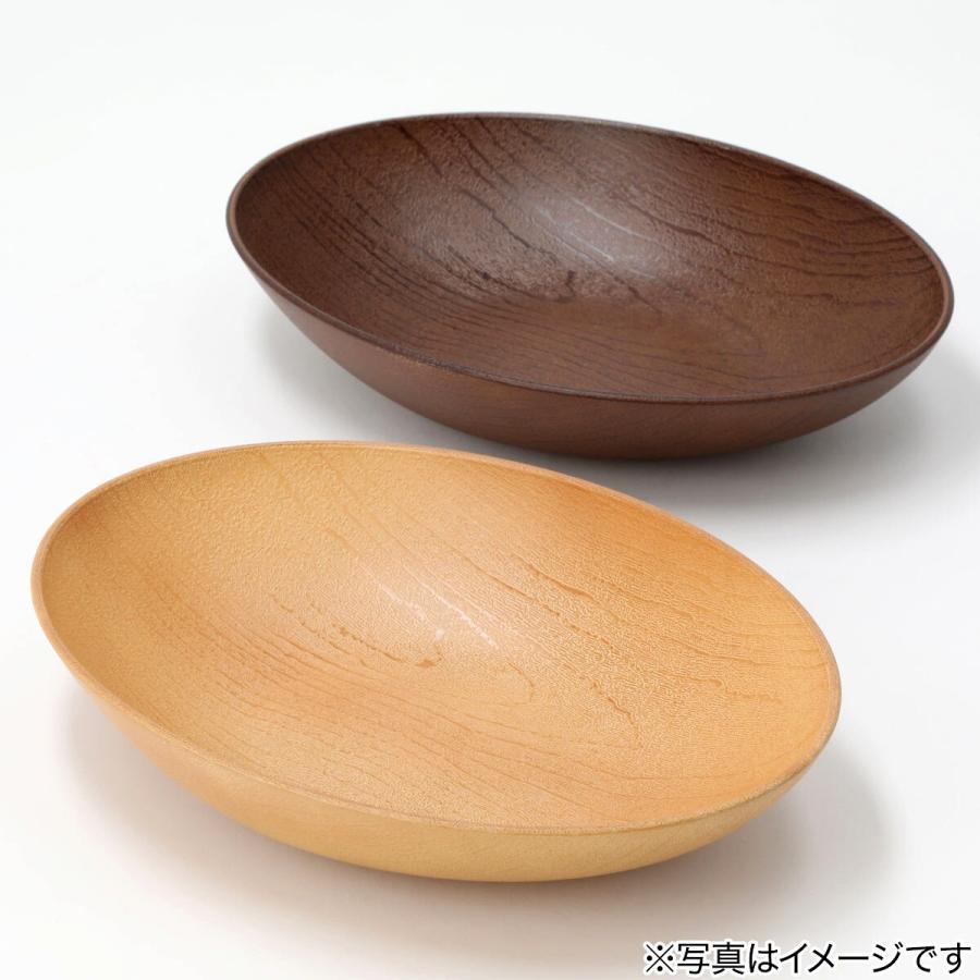 ニトリ（NITORI） 乾きやすい木製風 撥水オーバルボウル(ダーク