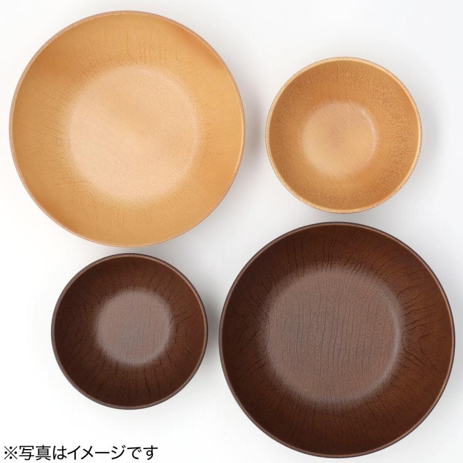 木製ドーム型ボウル 茶色 自然な模様 ニトリ（NITORI） 乾きやすい木製風 撥水ボウル(12cm ナチュラル