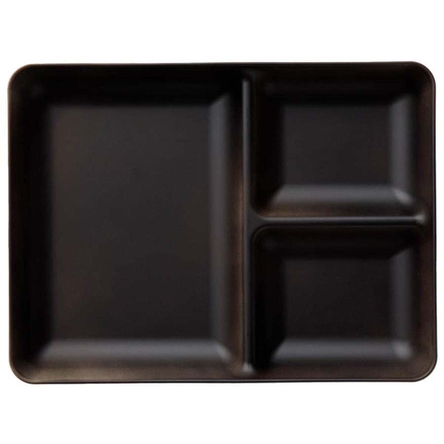 ニトリ（NITORI） まるっと撥水 陶器風角型ランチプレート(小 ブラウン