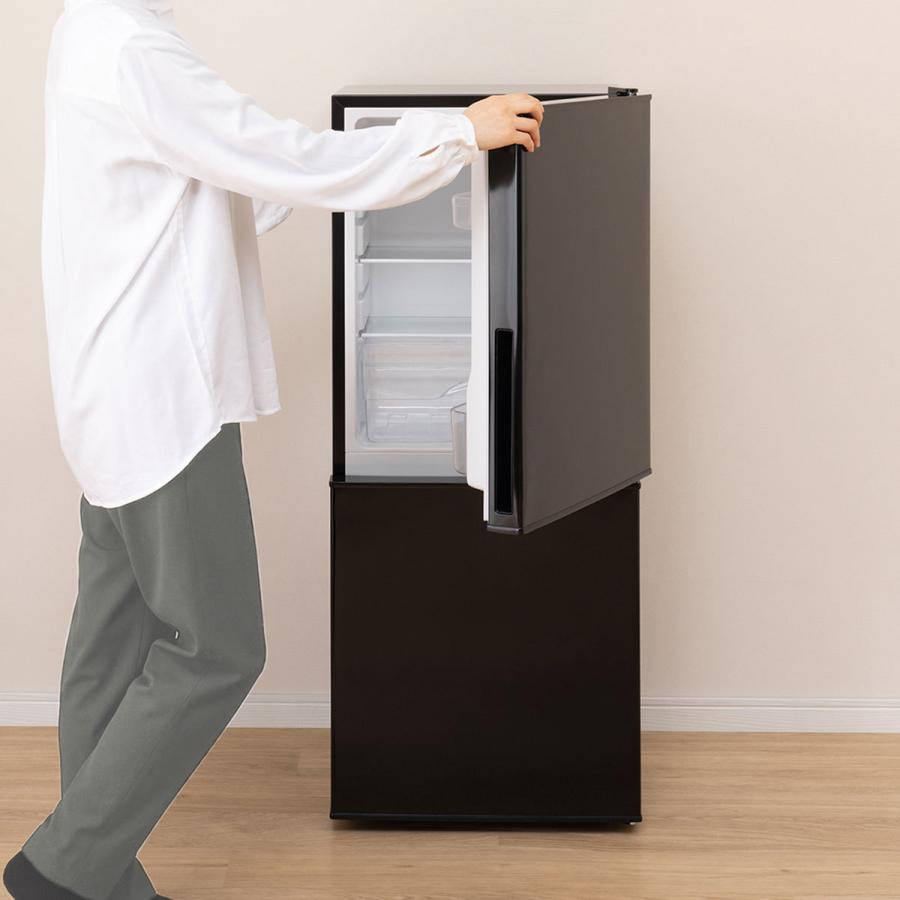 106リットル直冷式2ドア冷蔵庫 Nグラシア BK (リサイクル回収有り 