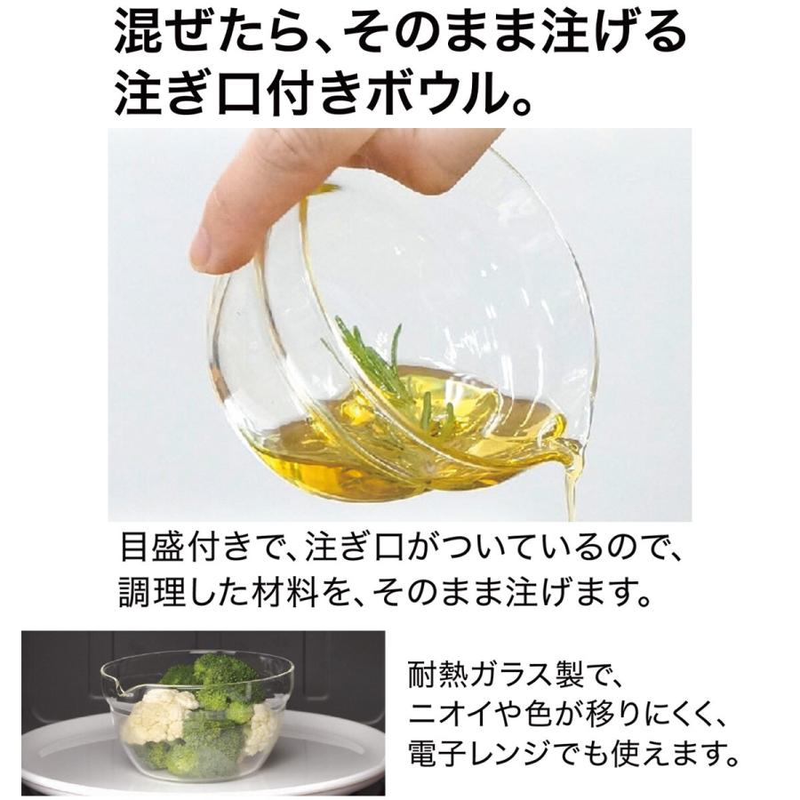 ニトリ（NITORI） 耐熱ガラス片口調理ボウル(400mL) : ニトリ Yahoo!店