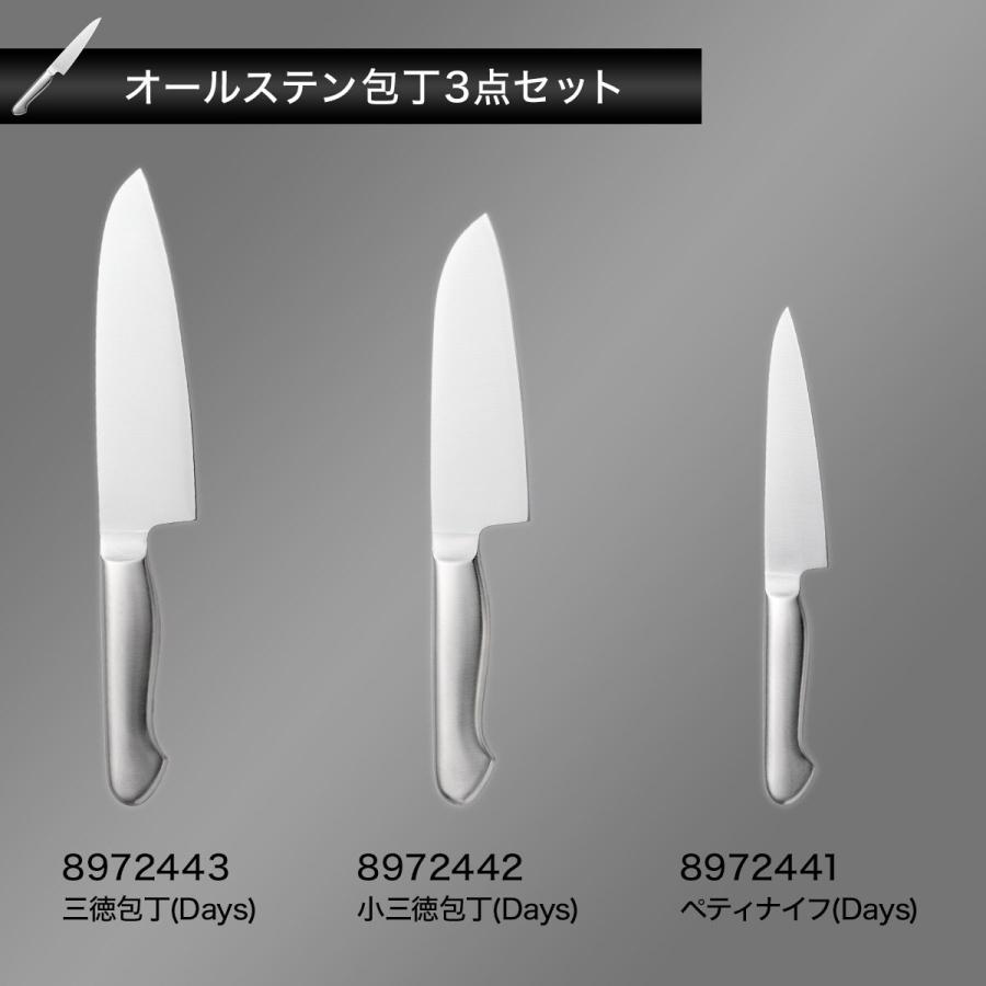 三徳包丁セット 大小 2本 日本製包丁2本セット 三徳＆ペティ 関孫六 匠創 貝印 ステンレス