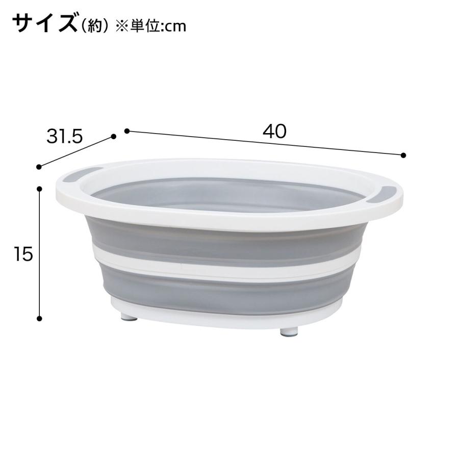 ニトリ（NITORI） まな板にもなれる 抗菌折りたたみ洗いおけ(8L