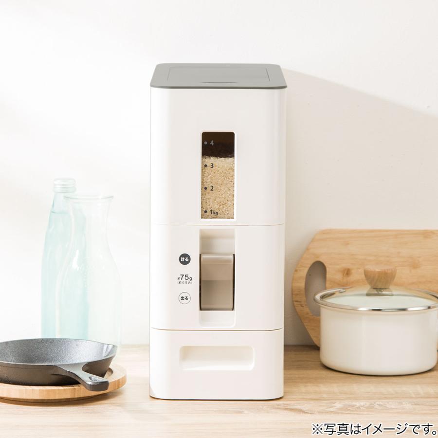 ニトリ（NITORI） 計量米びつ ホワイト(HG-6) : ニトリ Yahoo!店