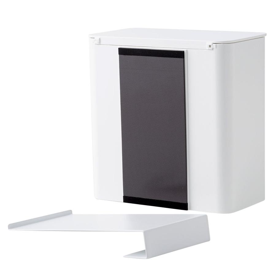 ⭐︎新品•未使用タグ付き⭐︎Mediam Rib Border Tops・IVORY マグネット&シンク扉ゴミ箱 FLAT (WH) ニトリ 【玄関先迄納品】