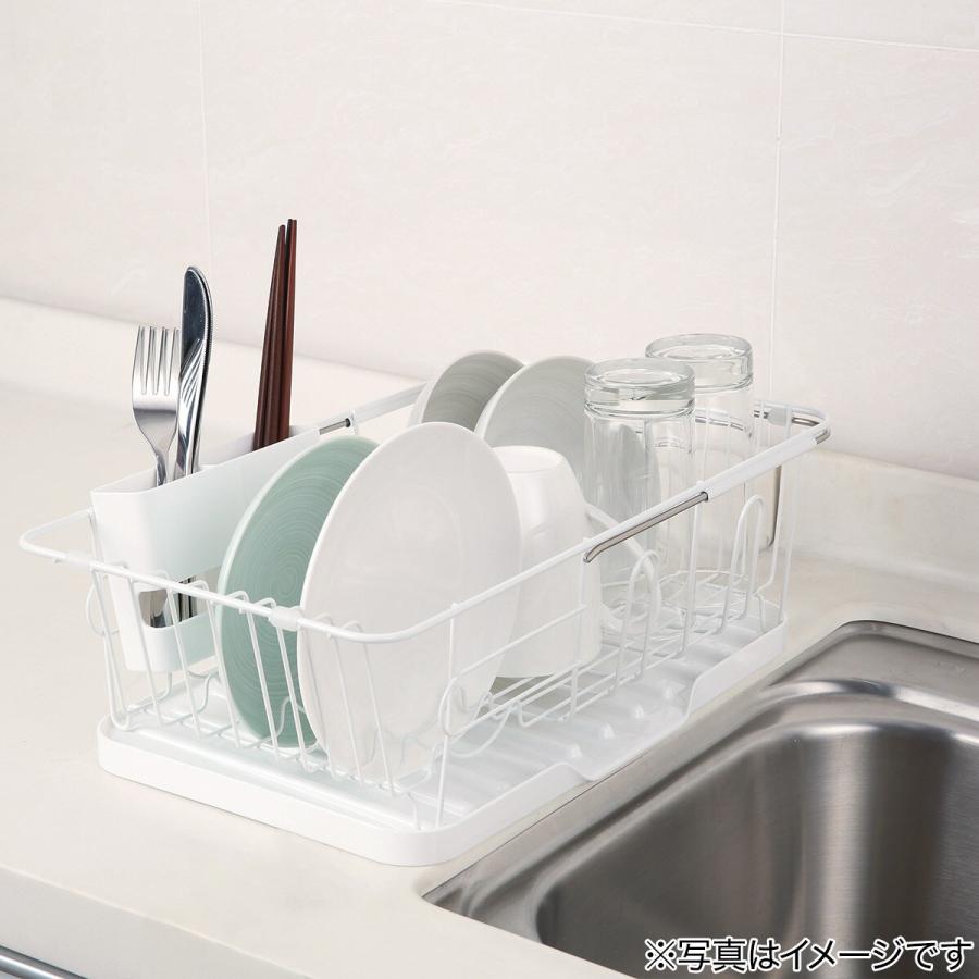 ニトリ スライド水切りラック(1段 PP-1R ホワイト) : ニトリ