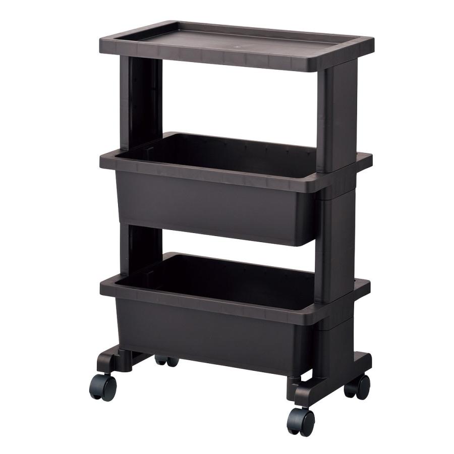 ニトリ（NITORI） 軽くて組立簡単 テーブルワゴンコンパクト(3段