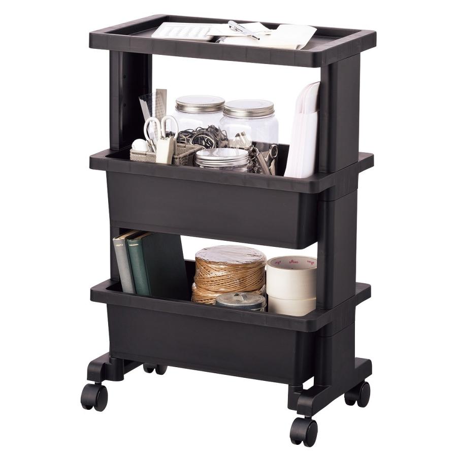 ニトリ（NITORI） 軽くて組立簡単 テーブルワゴンコンパクト(3段