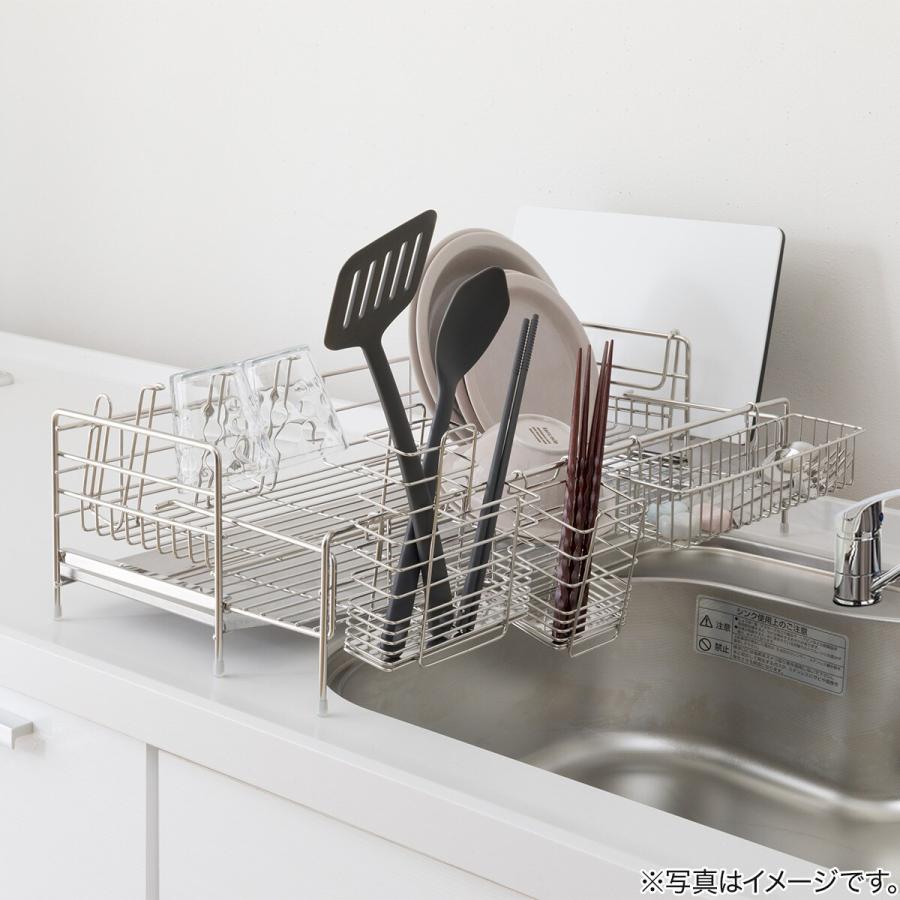 ニトリ（NITORI） シンクに渡せる伸縮ステンレス 水切り(1段スリム