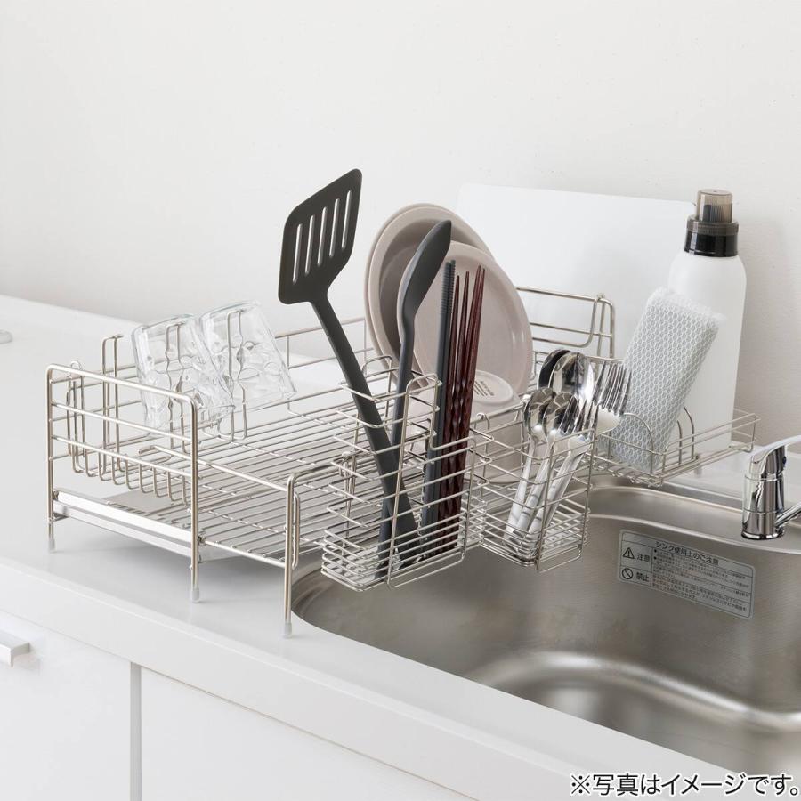ニトリ（NITORI） シンクに渡せる 伸縮ステンレス 水切り(1段スリム