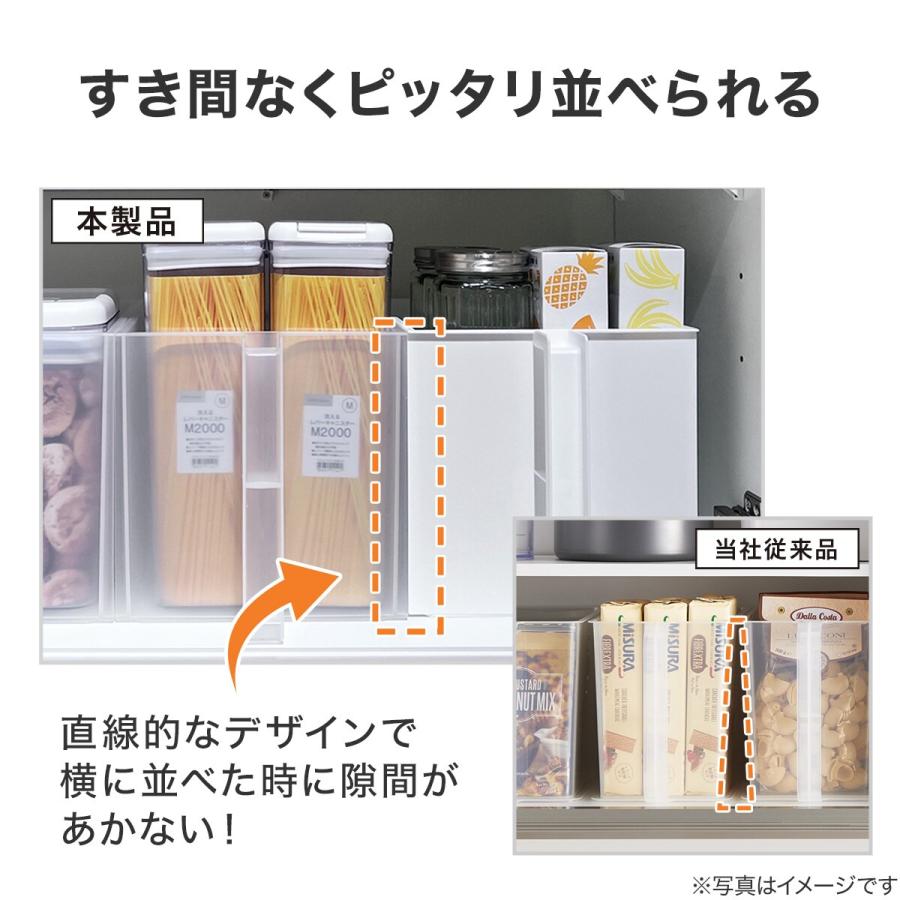 ニトリ すき間なく並べる吊戸棚ストッカー(S クリア JS63 ニトリ すき間なく並べる吊戸棚ストッカー(S クリア JS63