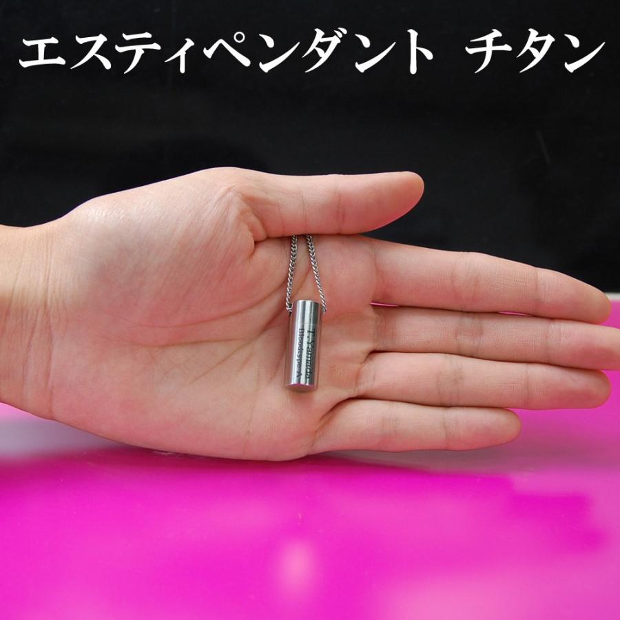 ニトロ ペンダント チタン ピルケース ニトロケース ネックレス 防水 型 携帯 薬入れ ロケット 父の日 母の日 エスティペンダントチタン ネックレス長さ60cmの画像