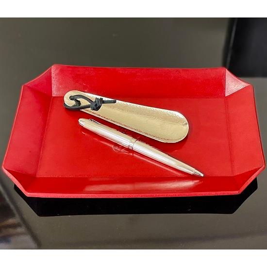 お取り寄せ商品　カープ　レザートレー　　小物入れ　キャッシュトレー　広島カープｘコロンブス　牛革・日本製 | COLUMBUS | 01