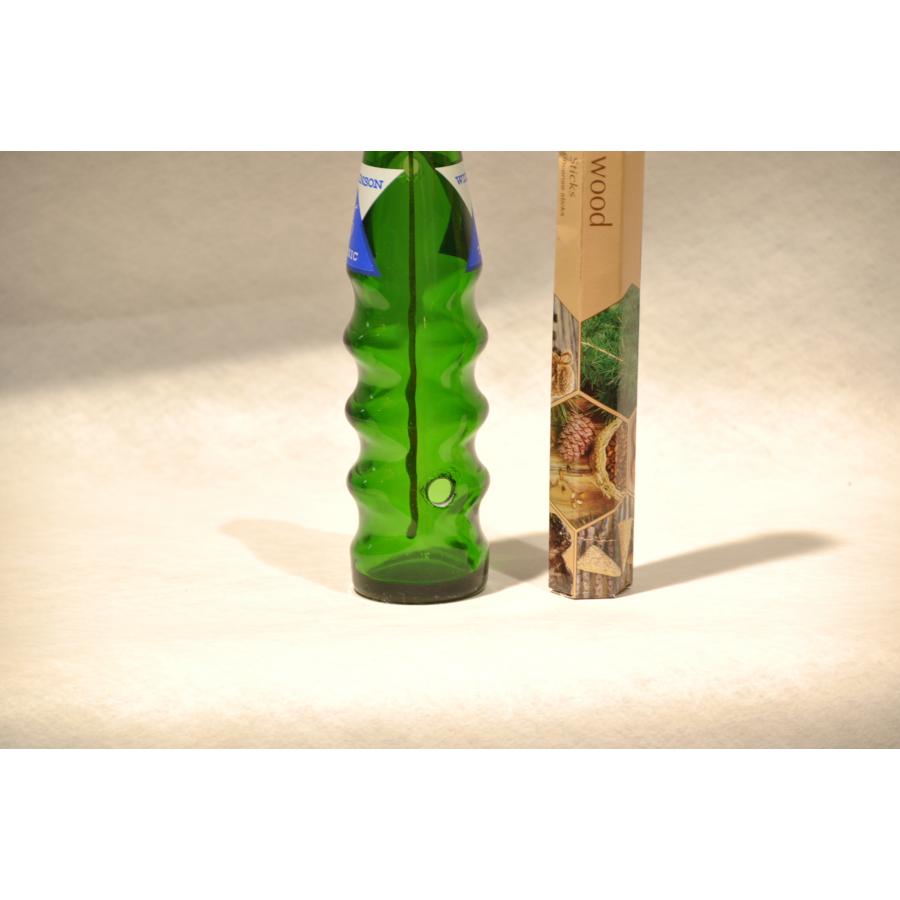 お香立てセット お香1箱付き リサイクルガラス瓶使用 香炉 スティック